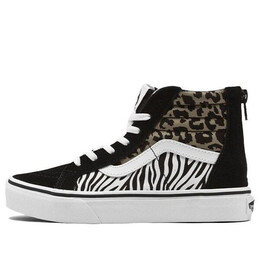 Кроссовки sk8-hi zip casual gs leopard print blackleopard Vans, черный vn0a4ui42jk | blackleopard