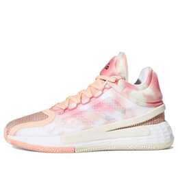 Кроссовки d rose 11 'glow pink' Adidas, белый fx6597 | white/pink