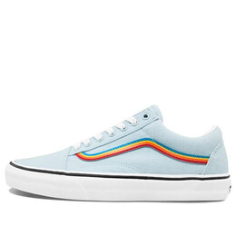 Кроссовки old skool blue/multi-color Vans, синий vn0a4u3bu4k | blue/red/yellow