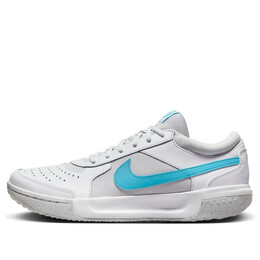 Кроссовки court zoom lite 3 'white baltic blue' Nike, белый dv3258-100 | white / baltic blue