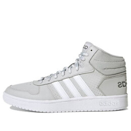 Кроссовки hoops 2.0 mid 'grey' Adidas, серый fw4477 | gray/white