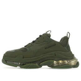 Кроссовки triple s sneaker 'clear sole - green' Balenciaga, зеленый 541624w2ga12325 | dark green