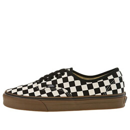 Кроссовки authentic 'checkerboard - black gum' Vans, черный vn0004mkibb | black