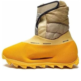 Кроссовки yeezy knit runner boot 'sulfur' Adidas, желтый gy1824 | yellow/brown