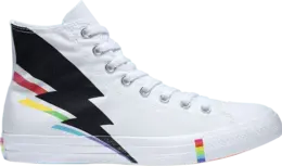 Кроссовки Converse Chuck Taylor All Star High Pride Lightning Bolt, белый 165715c | white