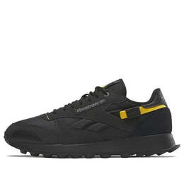 Кроссовки classic leather winterized wrn 'dark grey black' Reebok, серый 100032804 | dark grey/black