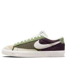 Кроссовки blazer low '77 premium 'toasty - cave purple' Nike, зеленый dd8026-500 | green/white/brown/black