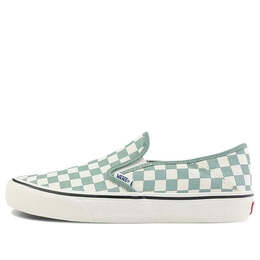 Кроссовки slip-on vr3 'checkered green' Vans, зеленый vn0a4bx8cg2 | mint green/white