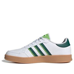Кроссовки брейкнет Adidas, белый ig6536 | cloud white/forest green/semi lucid lime/gum