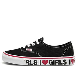 Кроссовки authentic 'i love girls' Vans, черный vn0a38emmpt | black/white