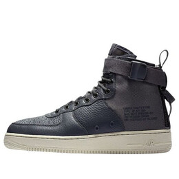 Кроссовки sf air force 1 mid Nike, серый 917753-004 | dark grey/light bone