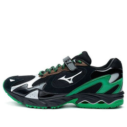 Кроссовки x randomevent wave rider 1 'black green silver' Mizuno, черный d1gh224201 | black/green/silver