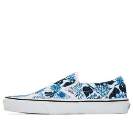 Кроссовки classic slip-on 'blue white' Vans, синий vn0a7vcfy6z | white/blue