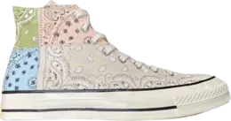 Кроссовки Converse Offspring x Chuck 70 High Paisley - Natural Ivory, коричневый 169881c | brown