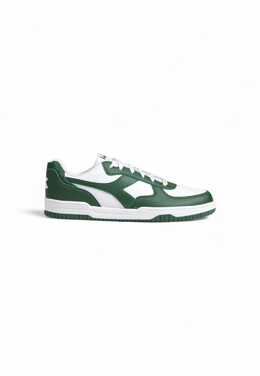 Кроссовки мужские Diadora кожаные, бело-зеленый 95946 | green