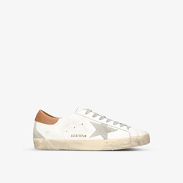 Кожаные низкие кеды superstar с аппликацией в виде звезд Golden Goose, коричневый r04067394 | tan comb