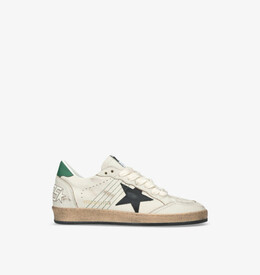 Низкие кожаные кроссовки Ballstar 10366 Golden Goose, мультиколор r04376944 | white/blk