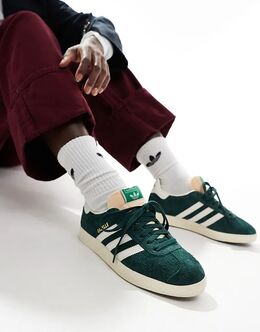 Кроссовки Gazelle зеленого цвета Adidas 135826422 | dark green