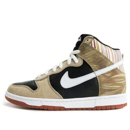 Кроссовки sb dunk high premium Nike, черный 313171-011 | black/brown