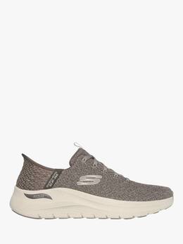 Кроссовки-слипоны arch fit 2.0 look ahead Skechers, серо-коричневый 74903001 | taupe