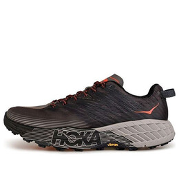 Кроссовки speedgoat 4 wide 'dark gull grey' Hoka One One, черный 1106528-dgga | black/grey