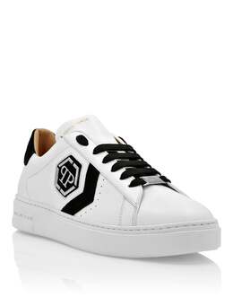 Кроссовки Arrow Force из кожи с низким верхом Philipp Plein, белый/черный 7919872442428 | white/black