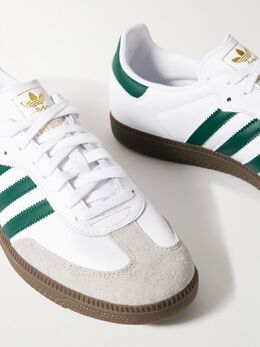 Кожаные кроссовки Samba OG с замшевой отделкой Adidas, белый 1647597347582125 | white