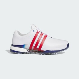 Кроссовки для гольфа Tour360 24 Adidas, цвет Cloud White/Better Scarlet/Royal Blue ie3370 | cloud white / better scarlet / royal blue