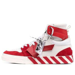 Кроссовки vulcanized high-top 'red white' Off-White, красный omia225f21lea0010125 | red/white