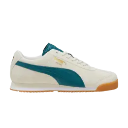 Puma Кроссовки Roma Suede 'Alpine Snow Cold Green', кремовый 398635 02 | alpine snow cold green