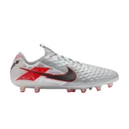 Nike Кроссовки Tiempo Legend 8 Elite AG Pro 'Metallic Grey Crimson', серый cw0599 906 | metallic grey crimson