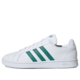 Кроссовки гранд корт база Adidas, белый ee7905 | white/green