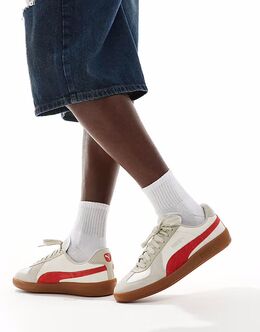 Кроссовки Puma Army кремового и красного цвета 139712274 | cream