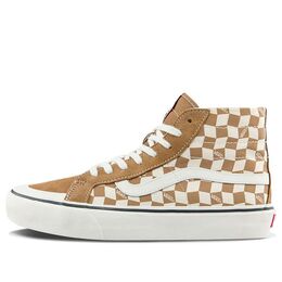 Кеды Vans SK8-Hi High Top Casual Skate Shoes Unisex Brown White Grid, белый vn0a4bx7tbn | white