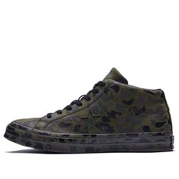 Кеды Converse One Star Retro Mid Tops Skateboarding Shoes Unisex Camouflage Green, зеленый 159746c | green
