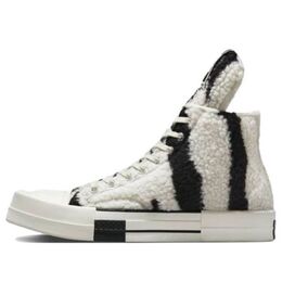 Кеды Converse Rick Owens x DRKSHDW TURBODRK Chuck 70 High 'Zebra', белый a03943c | white