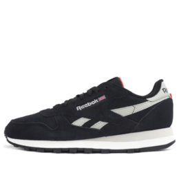 Кроссовки Reebok Classic Leather 'Black Steely Fog', черный 100032774 | black