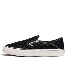 Кроссовки Vans Classic Slip-On Checkerboard 'Black', черный vn0a4bx8t5o | black