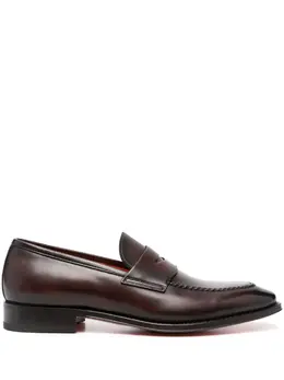 Santoni polished penny loafers 20846687