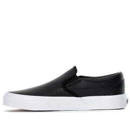 Кроссовки slip-on perforated leather 'black' Vans, черный vn000xg8dj6 | black