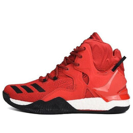 Кроссовки d rose 7 красные Adidas, красный b54136 | red/black