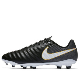 Кроссовки tiempo ligera iv fg Nike, черный 897744-002 | black/white/gold