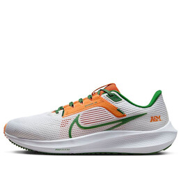Кроссовки air zoom pegasus 40 'florida a&m university' Nike, белый dz5941-100 | white/orange horizon/fortress green