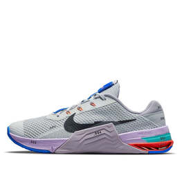 Кроссовки metcon 7 'light smoke grey violet haze' Nike, серый cz8281-005 | gray/purple/blue