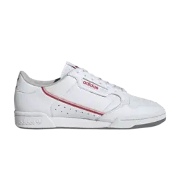Кроссовки Adidas Continental 80 'White Glory Red', белый ef5989 | cloud white/vapour pink/glory red