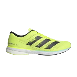 Кроссовки Adidas Adizero Adios 5 'Solar Yellow', желтый fy2019 | solar yellow/core black/clear aqua