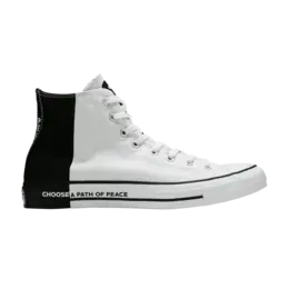 Кроссовки Converse Chuck Taylor All Star High 'Choose A Path Of Peace', белый 165767f | white/black/white