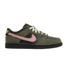 Кроссовки Nike Dunk Low 'Dunks Not Dead', зеленый ib2256 300 | army olive/rust pink/black/velvet brown/neutral olive/desert khaki