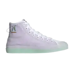Кроссовки Adidas Nizza High RF 'Grape', фиолетовый gx2709 | footwear white/glow mint/purple tint