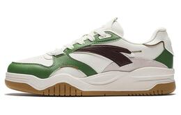 Антискользящие низкие скейтерские кроссовки с эффектом увеличения роста для мужчин бело-зеленые Anta 912348003-8 | white green